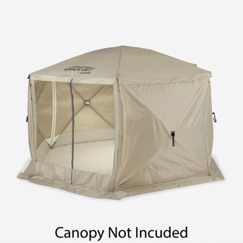 Clam Quick-Set Screen Hub Tent Wind & Sun Panels, Accessory Only, Tan (3 Pack) Perspective: left