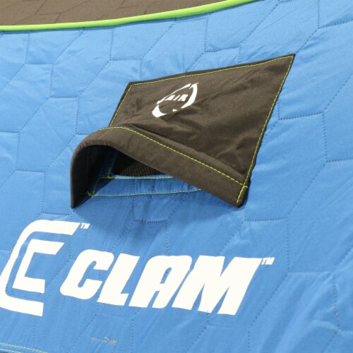 CLAM X 600 Portable 11.5 Ft 7 Person Pop Up Ice Fishing Thermal
