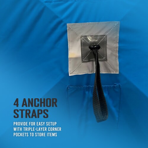 CLAM C-560 Outdoor Portable Pop Up Ice Fishing Hub Shelter Tent Perspective: left
