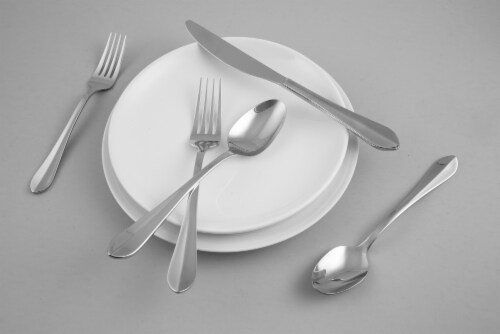 Cambridge Silversmiths Greenpond Flatware Set - Mirror Perspective: left