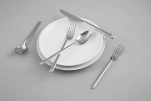 Cambridge Silversmiths Seyon Flatware Set - Mirror Perspective: left