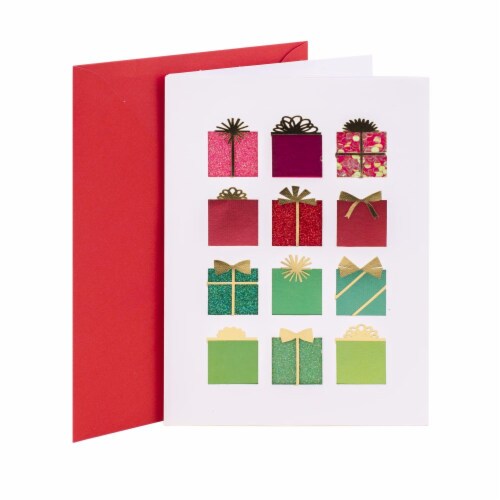 Christmas Card #27: Hallmark Signature Holiday Money or Gift Card Holder (Wrapped Presents) Perspective: left