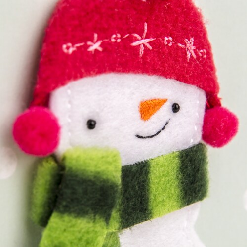 Christmas Card #28: Hallmark Signature Christmas Card (Handmade Snowman Ornament) Perspective: left