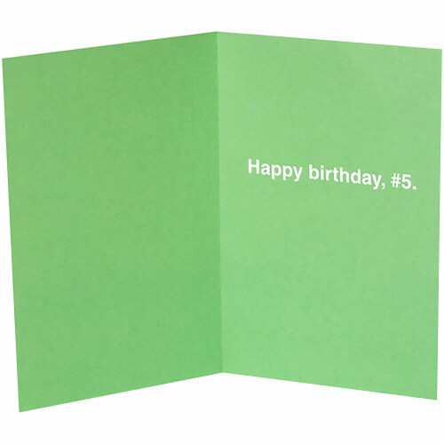 Hallmark #7 Shoebox Birthday Card (4 Out of 5 People) Perspective: left