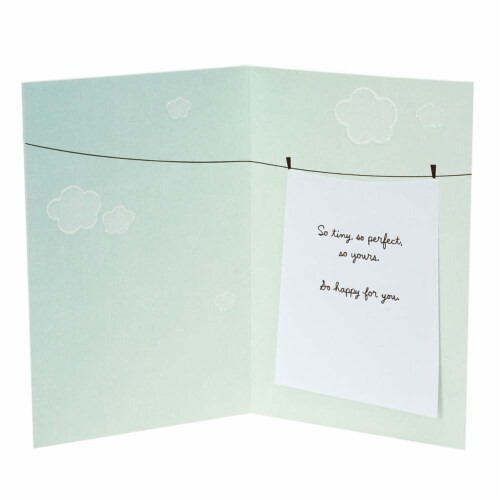 Baby Card #21: Hallmark Clothesline Card Perspective: left