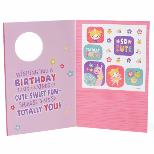 Birthday Card for Kid #1: Hallmark Fairy and Snail with Stickers Card Perspective: left