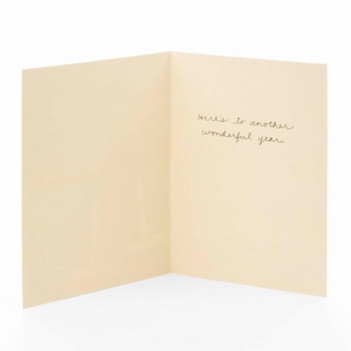 Anniversary Card (#19): Hallmark Signature Toasting Glasses Greeting Card Perspective: left