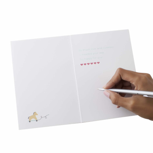 Baby Card #23: Hallmark Signature Baby Icons Card Perspective: left