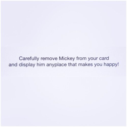 Valentine's Day Card #39: Hallmark Disney Valentine's Day Card for Kids (Removable Mickey Mouse) Perspective: left