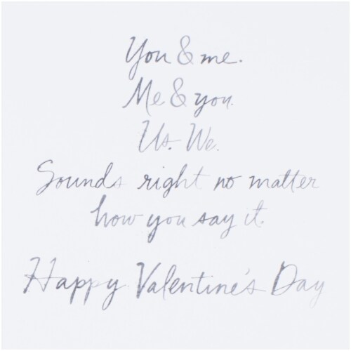 Valentine's Day Card #28: Hallmark Signature Valentine's Day Card for Significant Other (You and Me) Perspective: left