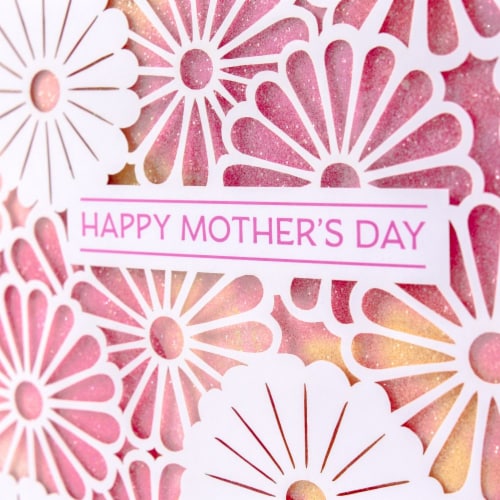 Large Gift Bag #84: Signature Mother's Day Die-Cut Flowers Perspective: left