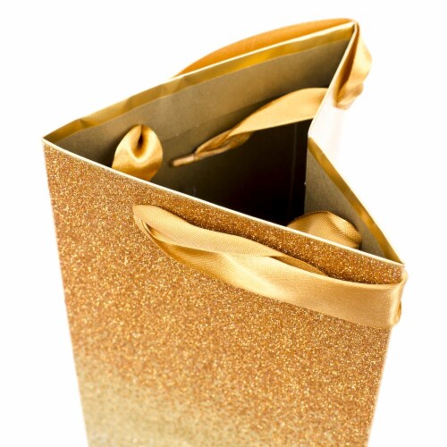 Bottle Gift Bag (#79): Signature Glitter Ombre Perspective: left