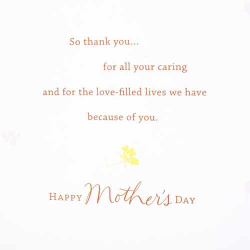 Mother's Day Card #27: Hallmark Mothers Day Card for Mom from All (Appreciation and Happiness) Perspective: left
