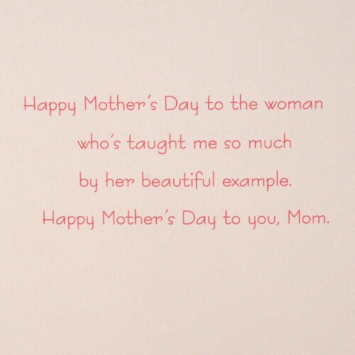 Mother's Day Card #28: Hallmark Signature Mother's Day Card for Mom (Removable Butterfly Decoration) Perspective: left