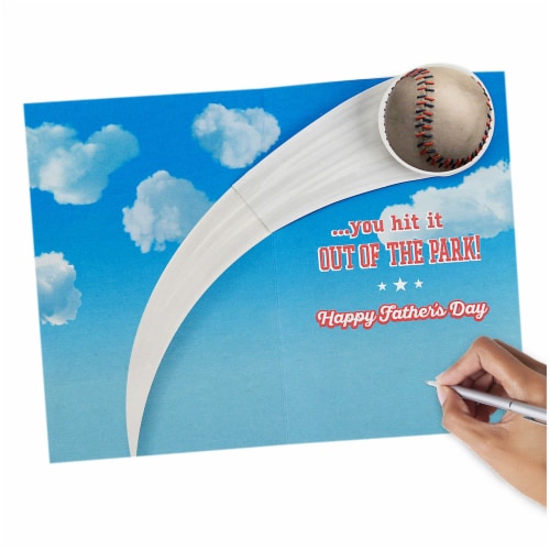 Father's Day Card #27: Hallmark Father's Day Card for Grandpa From Kids (Snoopy Pop Up Baseball) Perspective: left