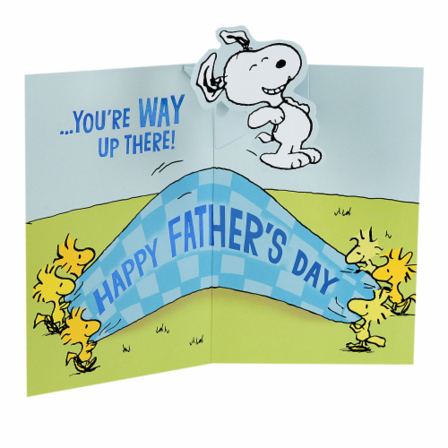 Father's Day Card #51: Hallmark Peanuts Snoopy Pop-Up from Kids Perspective: left