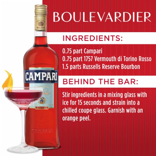 Campari Italian Liqueur, 750 ml Perspective: left
