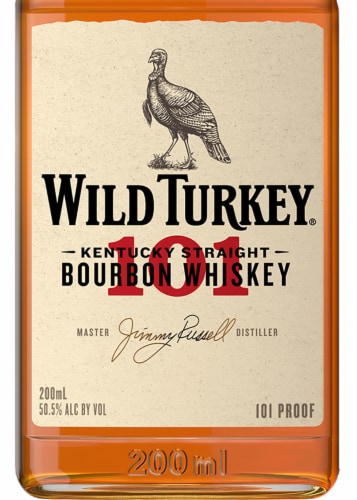 Wild Turkey 101 Kentucky Straight Bourbon Whiskey Perspective: left
