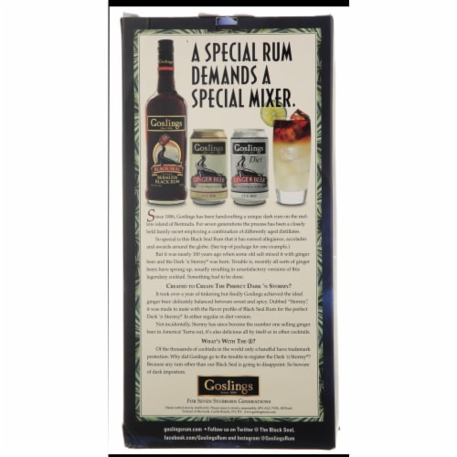 Goslings Black Seal Dark Rum Perspective: left