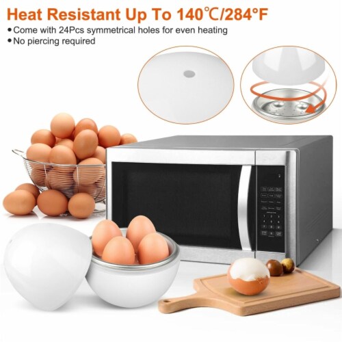 Microwave Egg Boiler Soft Medium Hard Egg Steamer Ball Shape Cooker up to 4  Eggs