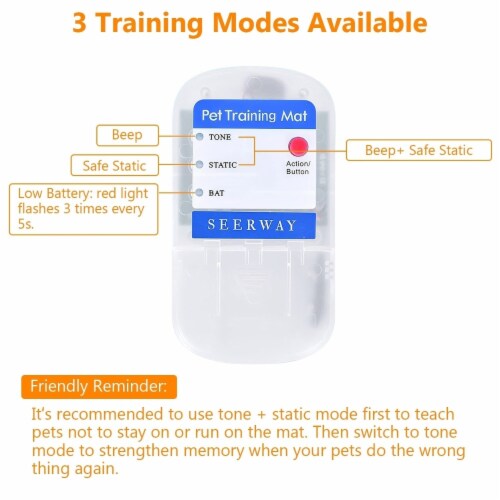 Electronic pet training clearance shock mat