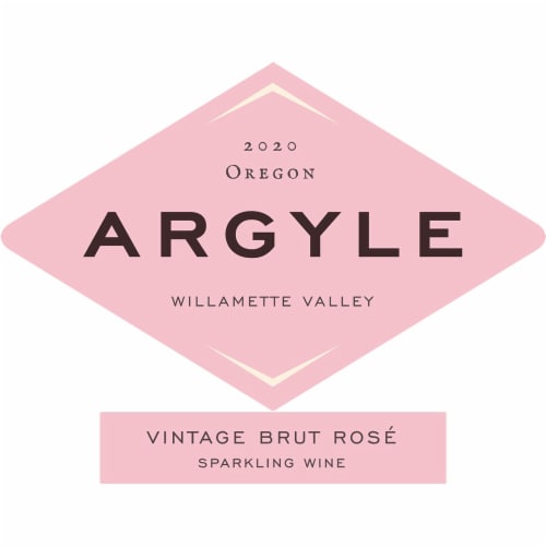 Argyle Vintage Brut Rose Champagne Oregon Sparkling Wine Perspective: left