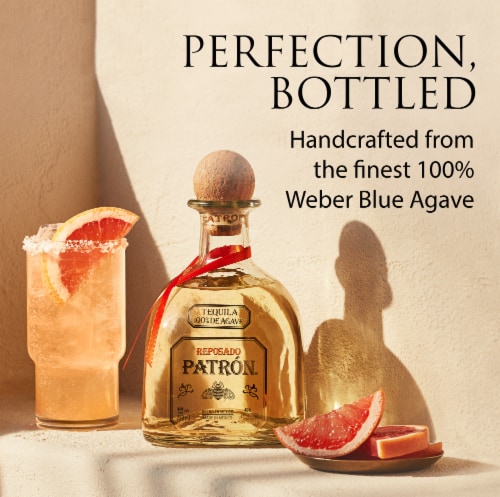 PATRÓN® Reposado Tequila Perspective: left