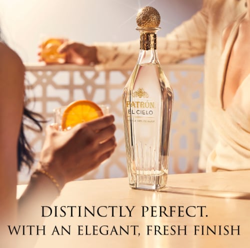 PATRÓN® EL CIELO Luxury Silver Tequila Perspective: left