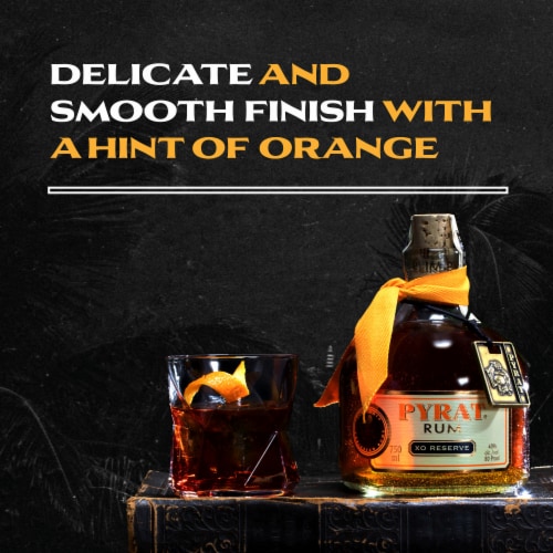 Pyrat Xo Reserve Aged Rum Perspective: left