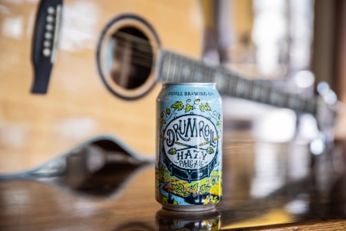 Odell Brewing Drumroll Hazy Pale Ale Perspective: left