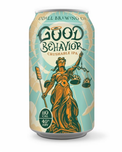 Odell Brewing Good Behavior IPA Perspective: left