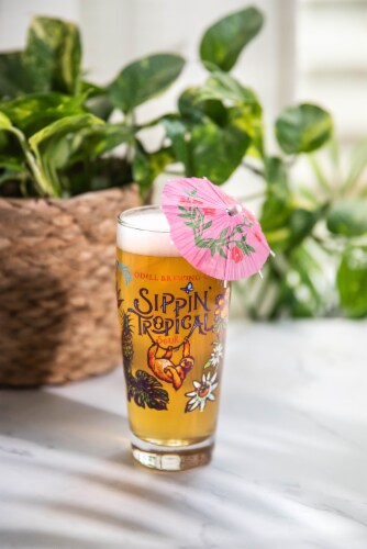 Odell Brewing Sippin Tropical Sour Ale Perspective: left