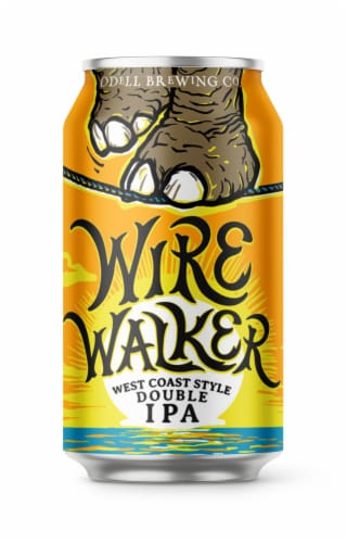 Odell Brewing Wire Walker West Coast Double IPA Craft Beer Perspective: left