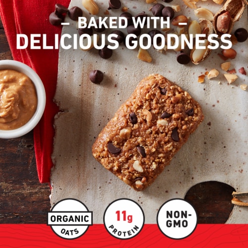 CLIF BAR Chocolate Chip Peanut Crunch Energy Protein Bars Perspective: left