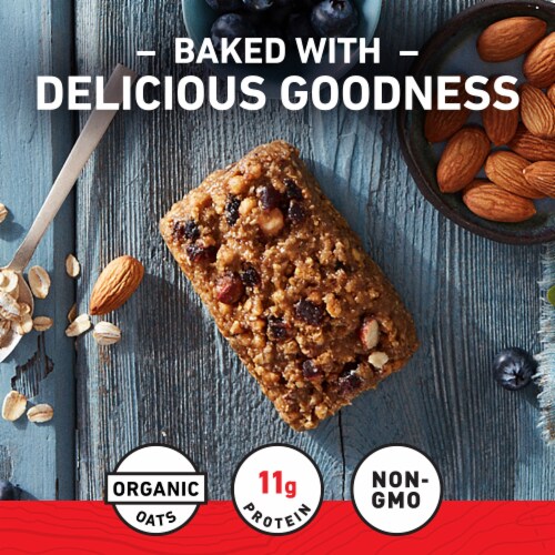 Clif Bar Blueberry Almond Crisp Energy Bar Perspective: left