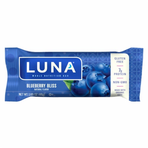 LUNA® LemonZest® & Blueberry Bliss Whole Nutrition Bars Perspective: left