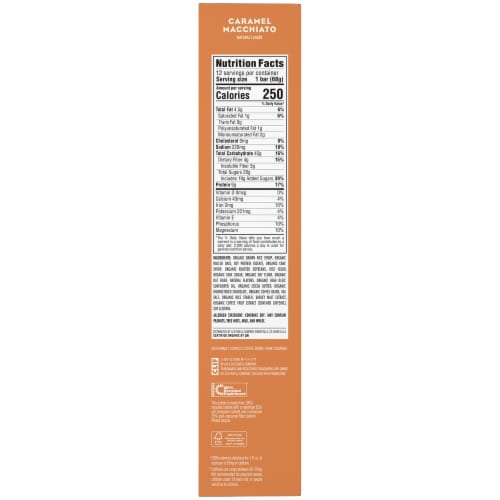 Clif Bar Coffee Collection Caramel Macchiato Energy Bars Perspective: left