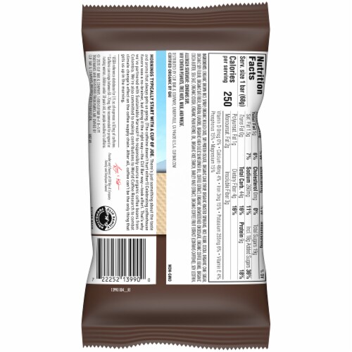 Clif Bar Coffee Collection Dark Chocolate Mocha Energy Bars Perspective: left