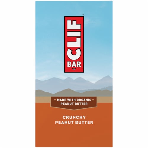 Clif Bar Crunchy Peanut Butter Energy Bars Perspective: left