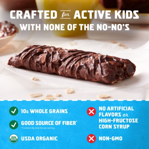 Clif Kid Zbar Chocolate Brownie Organic Snack Bars Perspective: left