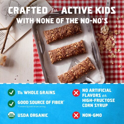 Zbar S'mores Flavor Soft-Baked Energy Snack Granola Bars Perspective: left