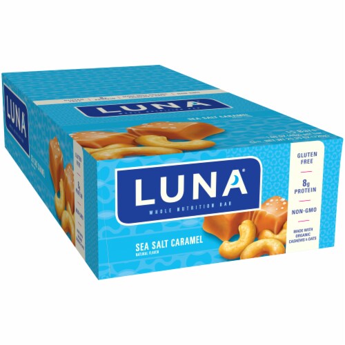 Luna® Sea Salt Caramel Whole Nutrition Bars Perspective: left