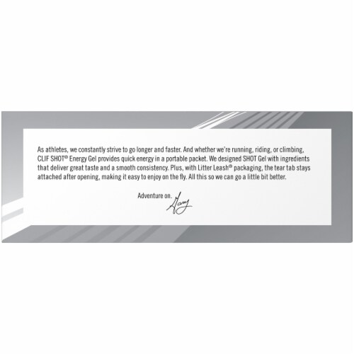 Clif® Shot™ During Double Expresso Energy Gel Packets Perspective: left