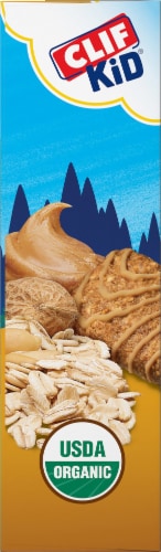 Clif Z Bar Organic Peanut Butter Cookie Baked Whole Grain Energy Snack Bars Perspective: left
