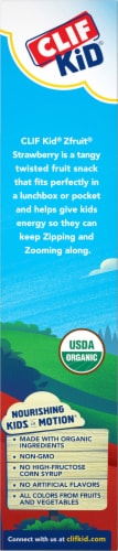 Clif Kid® Organic ZFruit® Strawberry Twisted Fruit Snack Perspective: left