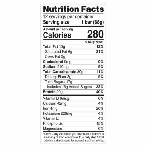 Clif Builders Cookies 'N Cream Flavor Protein Bars Perspective: left