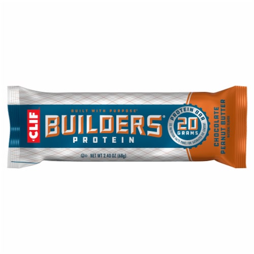 CLIF® Builders® Chocolate Peanut Butter Protein Bars Perspective: left
