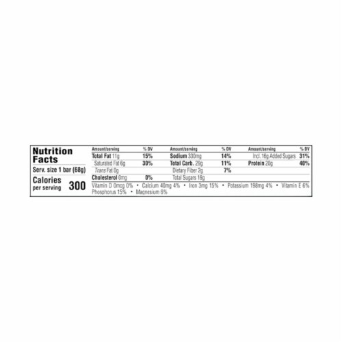 Clif Builders Crunchy Peanut Butter Protein Bar Perspective: left
