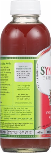 GT's Living Foods Synergy® Organic Watermelon Wonder™ Raw Kombucha Perspective: left