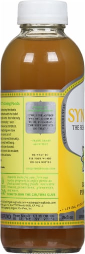GT's Synergy® Golden Pineapple™ Organic Raw Kombucha Perspective: left